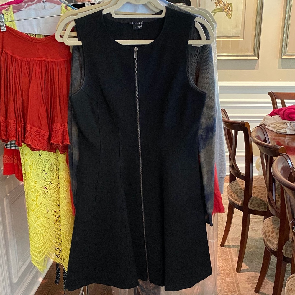 Black zip dress